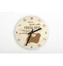 Lhasa Apso - clock with a dog, wooden clock, wall clock for dog lovers, clock for desk and shelf, Art-Dog