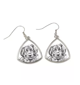 Leonberger - Hund Ohrringe, hängende Ohrringe mit Bild, personalisierter Schmuck mit dem Aufdruck der Marke Art-Dog