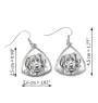 Leonberger - dog earrings, hanging earrings with a picture, personalized jewelry with Art-Dog brand print