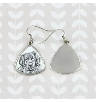 Leonberger, Chien De Leonberg - boucles d'oreilles avec chien, boucles d'oreilles pendantes avec photo, bijoux personnalisés avec impression de la marque Art-Dog