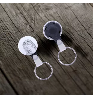 Lhasa Apso - porte-clés avec l'image d'un chien, pendentif avec la propre graphique de la marque Art-Dog