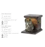 Malinois chien de berger belge - urne pour les cendres d'un chien avec une statuette, une urne élégante pour chien, une urne exceptionnelle avec un buste de chien de la marque Art-Dog