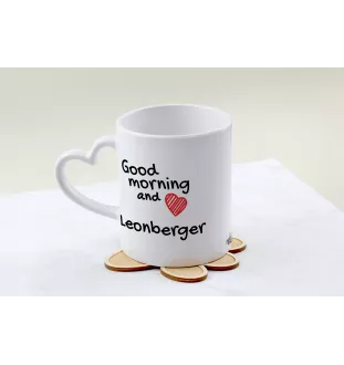 Leonberger - Tasse mit Hund, entzückende Tasse mit herzförmigem Henkel, universelles Geschenk der Marke Art-Dog