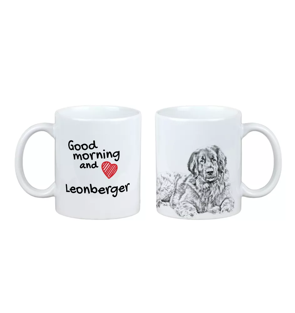 Leonberger kubek z psem good morning Art-Dog