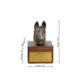 Malinois chien de berger belge - une urne avec une gravure et une sculpture de chien, un dernier adieu, un produit fait à la main de la marque Art-Dog