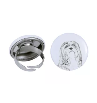 Lhasa Apso - women's jewelry with a dog portrait, handmade product, possibility to add your own photo, Art-Dog brand