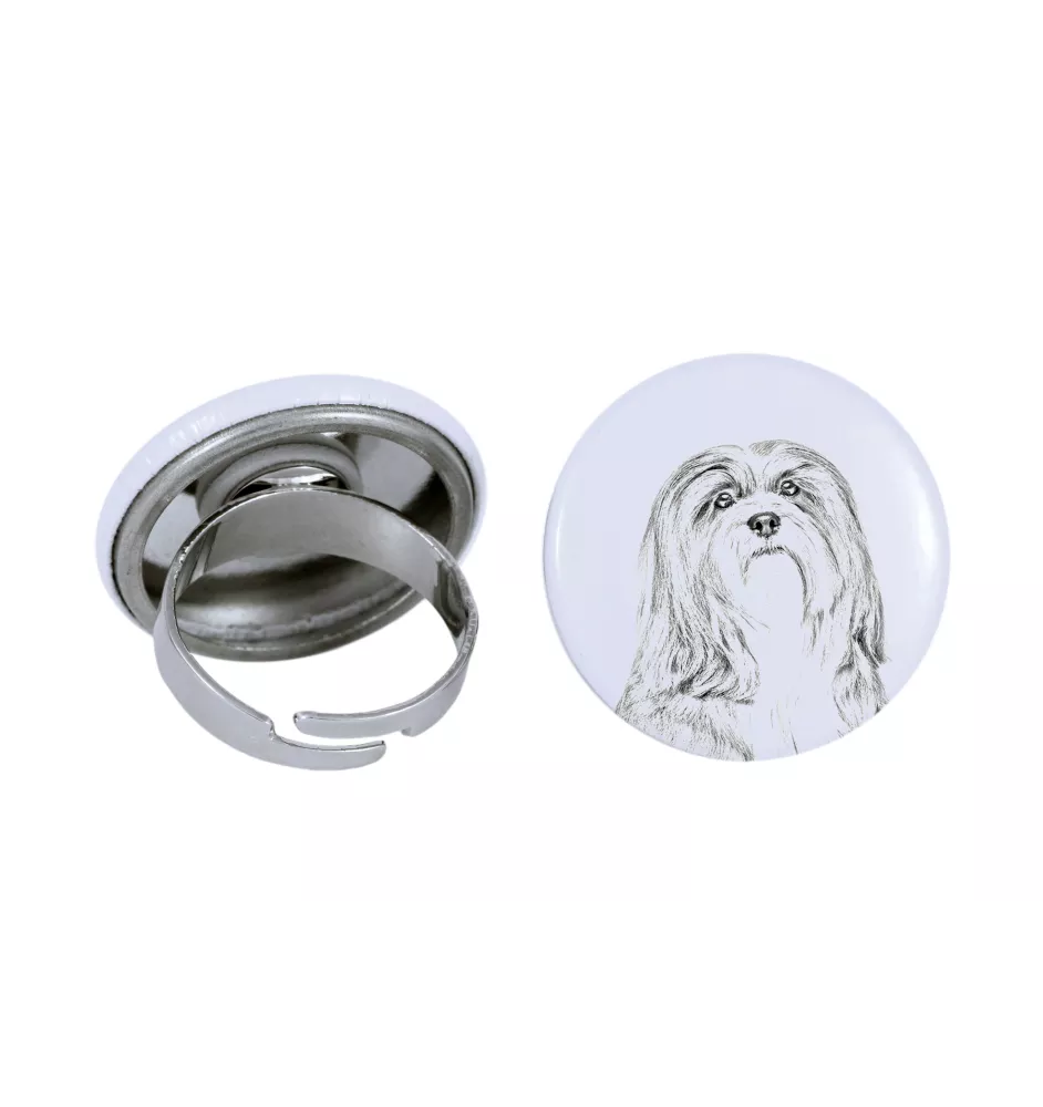 Lhasa Apso - bijoux pour femmes avec l'image d'un chien, produit fait à la main, possibilité d'ajouter sa propre photo, marque Art-Dog