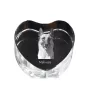 Malinois Belgian Shepherd Dog - a photo of a dog in crystal, crystal heart, unique photo frame from the Art-Dog brand