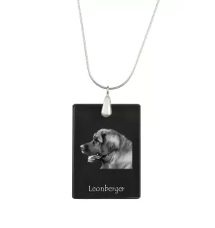 Leonberger, Chien De Leonberg - Pendentif en cristal avec chien, collier en argent avec photo, pendentif personnalisé par la marque Art-Dog