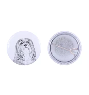 Lhasa Apso - badge avec votre chien, ajoutez votre propre photo, marque Art-Dog