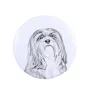 Lhasa Apso - pin with your dog, add your own photo, Art-Dog brand