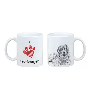 Leonberger - cup with a dog, cute cup with graphics, a gift with your photo from the Art-Dog brand