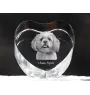 Lhasa Apso - une photo de chien dans un cristal, un cœur en cristal, un cadre photo exceptionnel de la marque Art-Dog