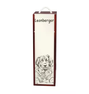 Leonberger - Weinbox mit Hund, Alkoholbox mit Grafik, personalisierte Geschenkbox der Marke Art-Dog