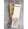 Leonberger - wine box with a dog, alcohol box with graphics, personalized gift box from the Art-Dog brand