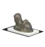 Lhasa Apso, Lhasaterrier, Löwenhund - Hundestatue, Figur auf weißem Marmor, Trophäe für die Art-Dog-Hundeaustellung