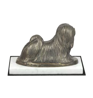 Lhasa Apso statuetka na jasnym kamieniu Art-Dog
