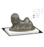 Lhasa Apso - une statuette de chien, une figurine en marbre blanc, un trophée pour l'exposition de chiens de la marque Art-Dog