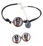 Malinois Belgian Shepherd Dog - a set of jewelry with your photo, a woman's ornament, handmade item, a product made with passion for creating the Art-Dog brand.