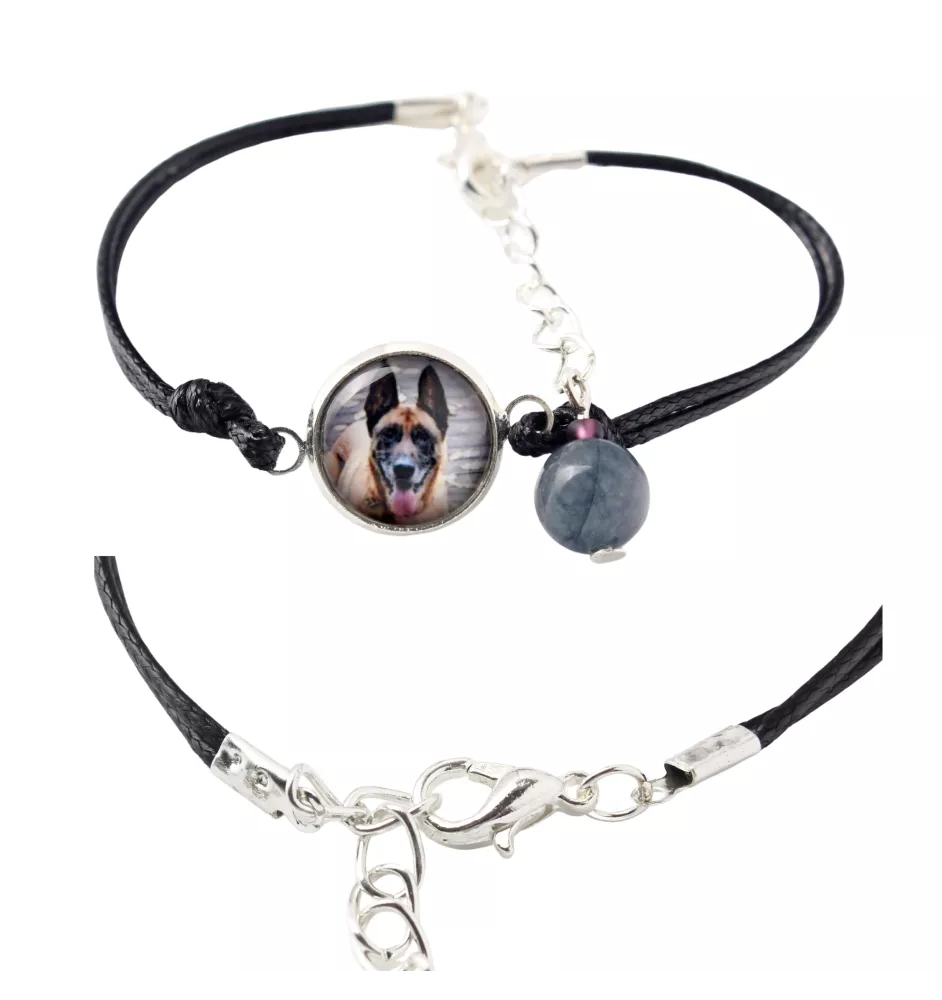 Malinois Belgischer Schäferhund - Armband in einer Schachtel mit Ihrem Foto, femininer Schmuck, ein ausgezeichnetes Geschenk der Marke Art-Dog.