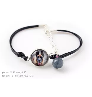 Malinois Belgian Shepherd Dog - bracelet in a box with your photo, feminine jewelry, perfect gift from Art-Dog brand