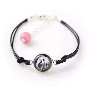 Lhasa Apso - ensemble de bijoux dans une boîte, collier, boucles d'oreilles, bracelet, produits de la marque Art-Dog