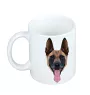 Malinois Belgischer Schäferhund - Becher mit einem Bild und dem Schriftzug geometrischer Hund Art-Dog