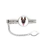 Malinois Belgian Shepherd Dog - geometric tie clip with a picture and inscription from Art-Dog