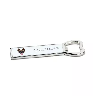 Malinois chien de berger belge - ouvre-bouteille avec une image et une inscription pour la bière Art-Dog