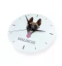 Malinois Belgian Shepherd Dog - geometric wall clock with a picture and the brand name Art-Dog