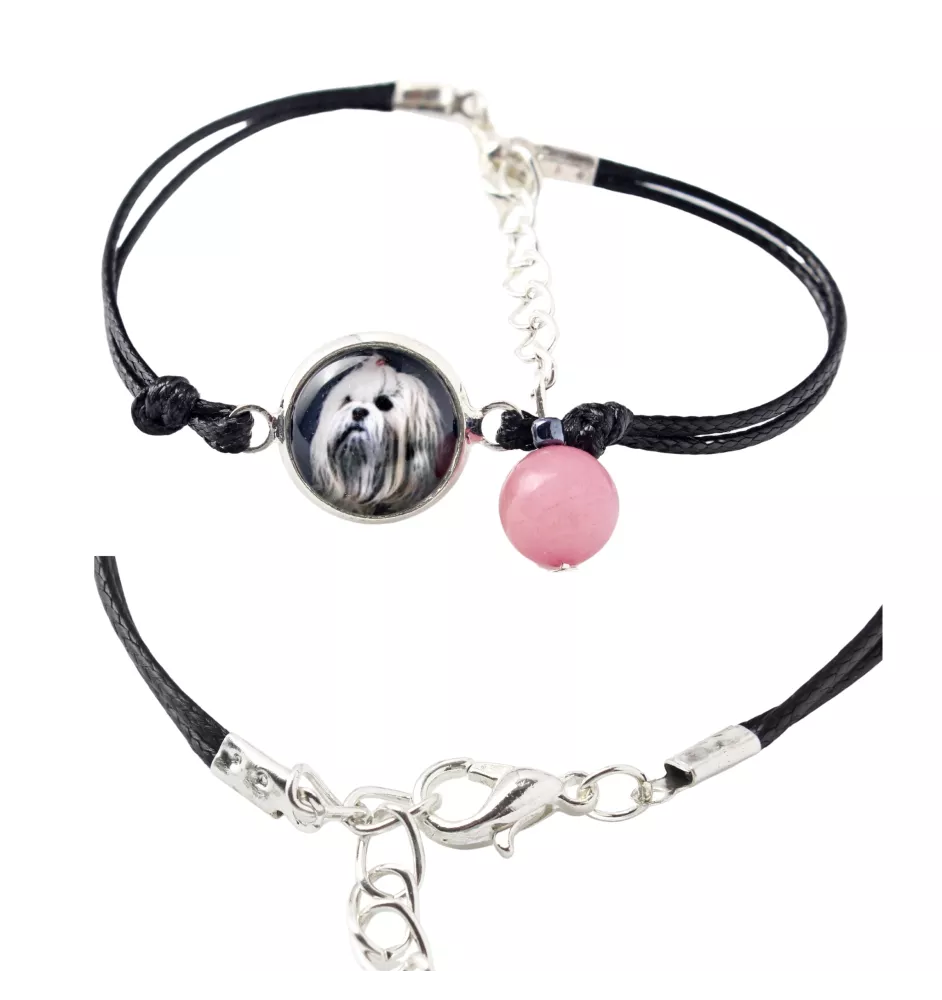 Lhasa Apso, Lhasaterrier, Löwenhund - Armband in einer Schachtel mit Ihrem Foto, femininer Schmuck, ein ausgezeichnetes Geschenk der Marke Art-Dog.