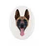 Malinois Owczarek belgijski płytka geometryczna Art-Dog