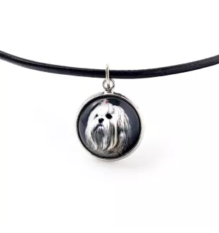 Lhasa Apso - collier dans une boîte, élégant bijou, pendentif de la marque Art-Dog