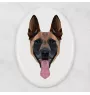 Malinois Owczarek belgijski płytka geometryczna Art-Dog