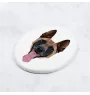 Malinois Belgian Shepherd Dog - a plate with a geometric design and the brand name Art-Dog