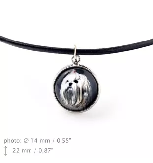 Lhasa Apso, Lhasaterrier, Löwenhund - Halskette in einer Schachtel, elegante Verzierung, Anhänger der Marke Art-Dog