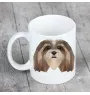 Lhasa Apso - cup with a geometric dog image and the inscription Art-Dog