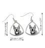 Malinois chien de berger belge - boucles d'oreilles avec chien, boucles d'oreilles pendantes avec photo, bijoux personnalisés avec impression de la marque Art-Dog