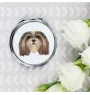 Lhasa Apso - mirror with a geometric design and the brand name Art-Dog