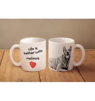 Malinois Belgischer Schäferhund - Tasse mit Hund, Tasse mit Bild, personalisiertes Geschenk der Marke Art-Dog