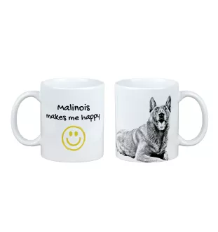 Malinois Belgischer Schäferhund - Tasse mit Hund, fröhliche Tasse für Hundeliebhaber, personalisiertes Geschenk der Marke Art-Dog