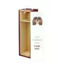 Lhasa Apso - une boîte géométrique avec une photo et un texte pour le vin de la marque Art-Dog