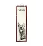 Malinois Belgian Shepherd Dog - wine box with a dog, alcohol box with graphics, personalized gift box from the Art-Dog brand