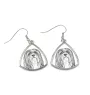 Lhasa Apso - dog earrings, hanging earrings with a picture, personalized jewelry with Art-Dog brand print