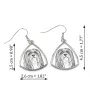 Lhasa Apso, Lhasaterrier, Löwenhund - Hund Ohrringe, hängende Ohrringe mit Bild, personalisierter Schmuck mit dem Aufdruck der Marke Art-Dog