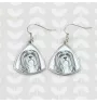 Lhasa Apso - dog earrings, hanging earrings with a picture, personalized jewelry with Art-Dog brand print