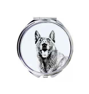 Malinois Owczarek belgijski lusterko ze zdjęciem psa Art-Dog