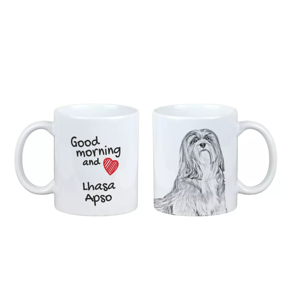 Lhasa Apso - cup with a dog, cup with a photo, personalized gift from the Art-Dog brand