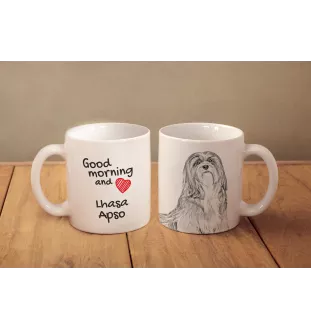 Lhasa Apso, Lhasaterrier, Löwenhund - Tasse mit Hund, Tasse mit Bild, personalisiertes Geschenk der Marke Art-Dog