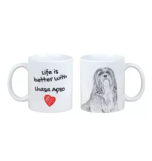 Lhasa Apso - tasse avec chien, tasse avec photo, cadeau personnalisé de la marque Art-Dog